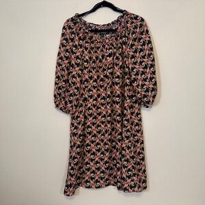 THE WEBSTER AT TARGET - Half Sleeve Dress Abstract Print Pink Blue